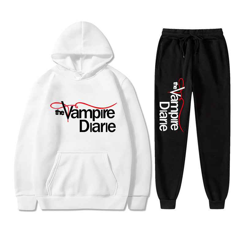 Hooded men's hoodie set for men