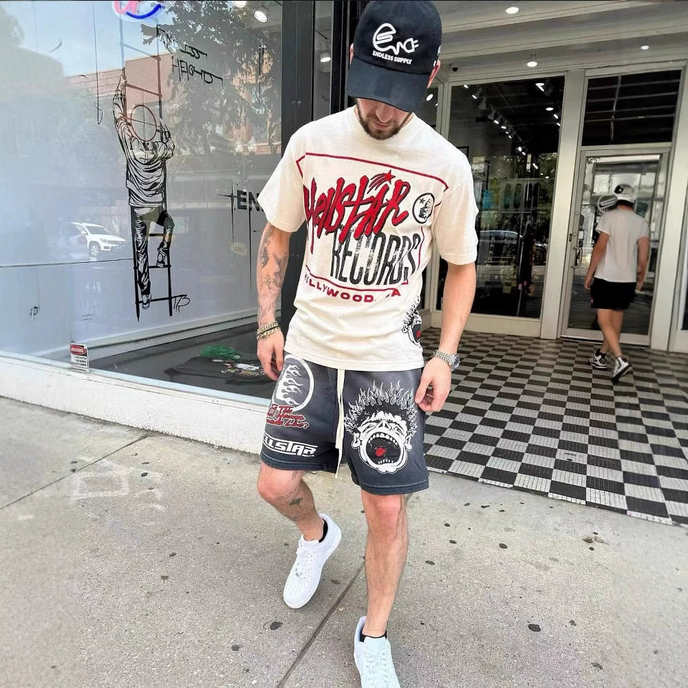 Men's and women's loose shorts summer