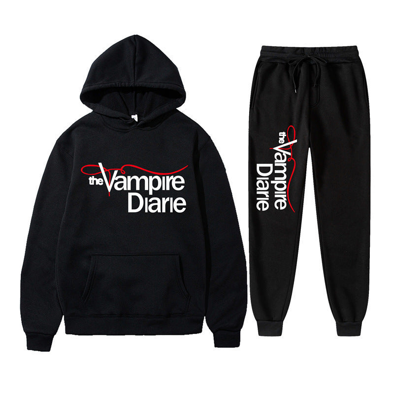 Hooded men's hoodie set for men
