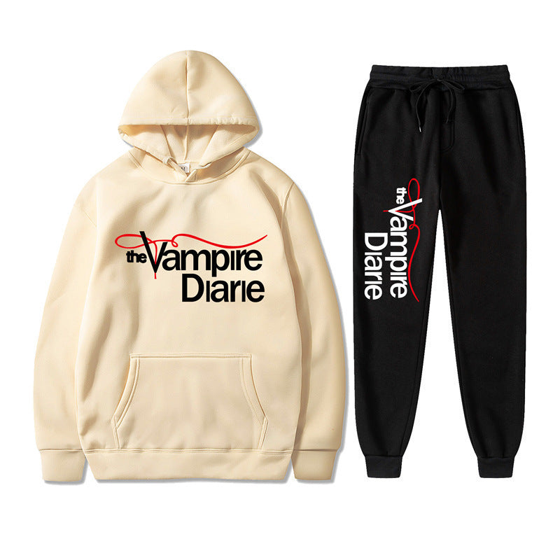 Hooded men's hoodie set for men