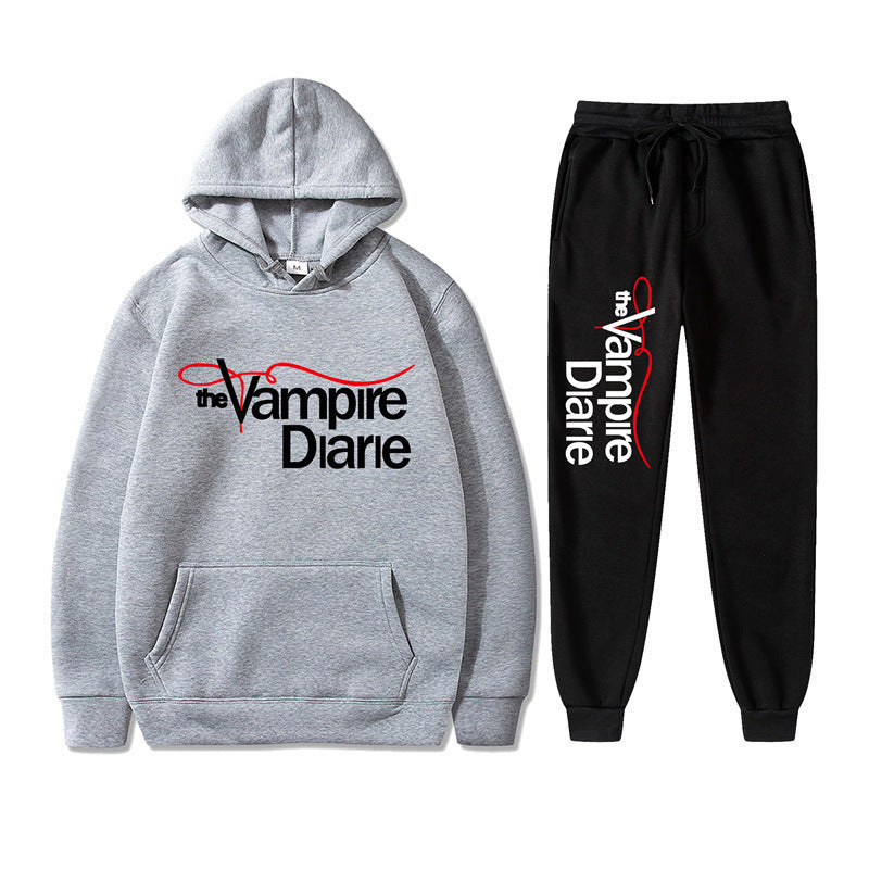 Hooded men's hoodie set for men