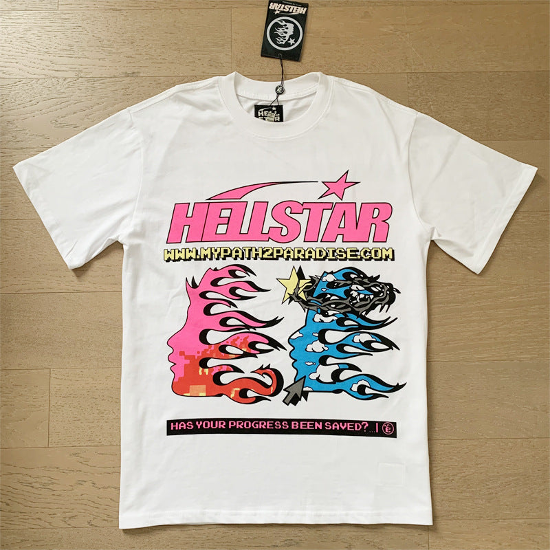 Printed short sleeved T-shirt